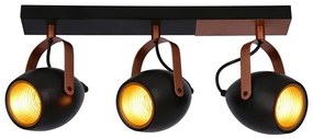 ANICA 3xE14/40W/230V fekete/réz spotlámpa