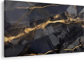 Kép - Fekete - arany dekoráció (90x60 cm)
