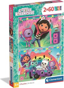 Gabi babaháza Glittery Day 2x60 db-os puzzle Clementoni