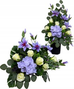 Csokor Nád Kompozíció Sír Temető Művirágok