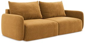 Narancssárga kinyitható-tárolóhelyes kanapé 238 cm Kalena – Makamii