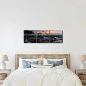 Kép - táj Új Zélandon (órával) (90x30 cm)