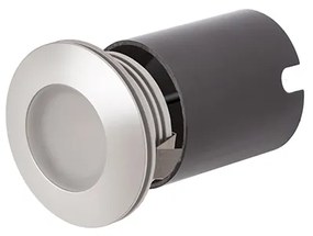 RENDL R12685 CLUB LED kültéri lámpa, falba süllyesztett IP54 ezüstszürke