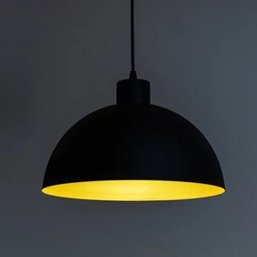 Zsinóros csillár VESPER 1xE27/15W/230 átm. 18 cm fekete/arany