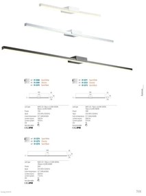 Redo 01-3268-LED Fürdőszobai tükörmegvilágítás ASTON LED/12W/230V CRI90 IP44 fehér