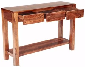 Konzolos asztal GANI 76x130 cm tömör fa/rózsafa