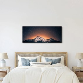 A csillagos ég, a hegyekkel képe (120x50 cm)