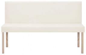 krémszínű műbőr pad 139,5 cm