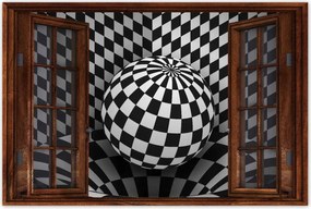 Poszterek 90x60 Absztrakt fekete-fehér