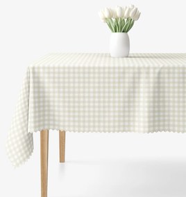 Goldea teflonos asztalterítő - bézs kockás 120 x 180 cm