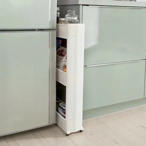 4Home Slim Jimkeskeny, kerekes tárolóállvány