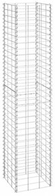 3 db vas gabion magaságyás 30 x 30 x 150 cm