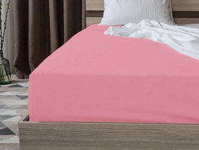 JERSEY rózsaszín vízhatlan lepedő 140x200 cm