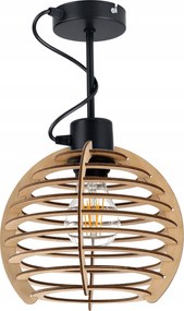 Függő lámpa fix csillár mennyezet lámpabúra fa 1