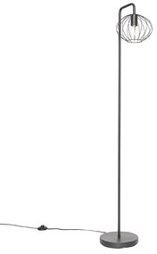 Ipari állólámpa fekete 23 cm - Margarita