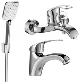 Mexen Fabia R62 fürdőszett zuhanygarnitúrával, króm, 746503R62-00