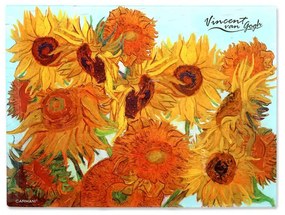 Konyhai üveg vágólap munkalap Van Gogh Napraforgók