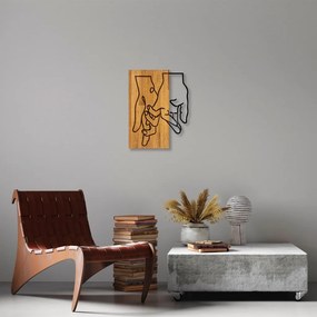 Fém fali dekoráció, 45×58 cm