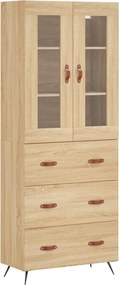 vidaXL sonoma tölgy szerelt fa magasszekrény 69,5 x 34 x 180 cm
