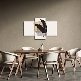 Kép - Absztrakció trópusi levelekkel N⁰4 (90x60 cm)