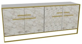 Polka Gold and White szekrény