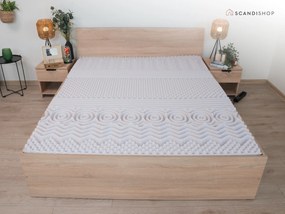 Hab matrac DELUXE  90 x 200 cm Matracvédő: Matracvédővel