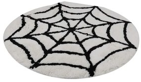 Kerek mintás szőnyeg 90x90 cm, törtfehér - SPIDER
