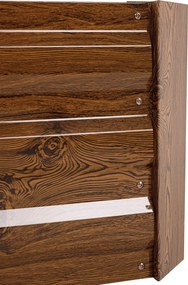 Magasított virágágy, barna, acél, NONKY TYP 3