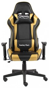 aranyszínű PVC forgó gamer szék
