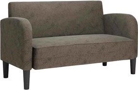vidaXL sötétszürke műbőr Loveseat kanapé 110 cm