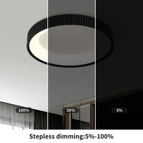 Brilagi - FALCON MODERN LED dimmelhető mennyezeti lámpatest LED/30W/230V 40 cm fekete +távirányító