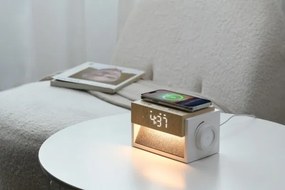 Immax 09114L - LED asztali lámpa ébresztővel és töltéssel CALM LED/1,2W/5V