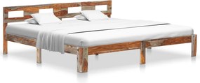 vidaXL tömör fa ágykeret matrac nélkül 200 x 200 cm