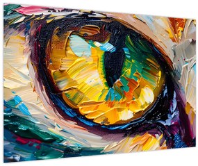Kép - Macskaszem festmény (90x60 cm)