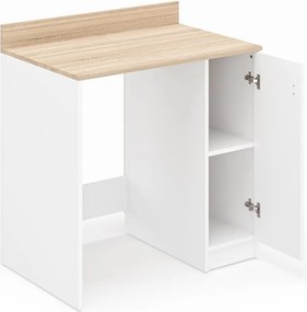 Tirza fürdőszobaszekrény, sonoma tölgy-fehér, 93 cm