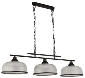 Searchlight 3593-3BK - Csillár láncon BISTRO 3xE27/60W/230V fekete