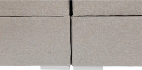 Boxspring típusú ágy 180x200, szürkésbarna taupe, FERATA TV KOMFORT