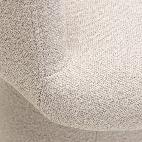 Forgatható design szék YATO, krémszínű