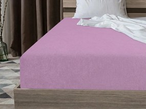 Frottír gumis lepedő PREMIUM lila-rózsaszín 160x200 cm