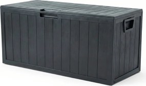 Kerti tároló box 112x49x54 cm, műanyag, szürke, AZB-G2075 GREY