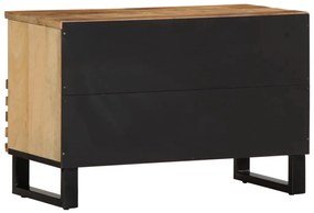 tömör nyers mangófa TV-szekrény 70 x 34 x 46 cm