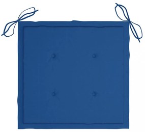 2 db királykék oxford szövet kerti székpárna 50x50x4 cm