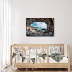 Kép - Barlang a tenger mellett (90x60 cm)