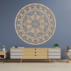 Elegáns, fából készült mandala, az élet virága - AFORDI