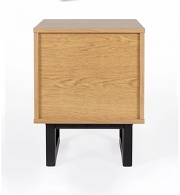 Camden Diamond Print éjjeliszekrény tölgyfa dekorral - Woodman