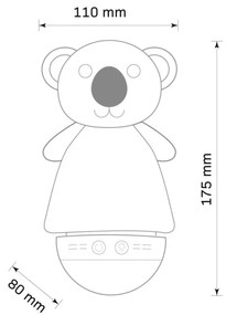 Polux KOALA 326782 Asztali lámpa 1x5W/LED RGB IP20