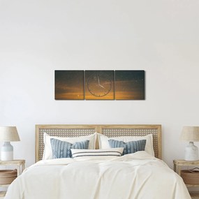 Egy csillagos ég képe (órával) (90x30 cm)