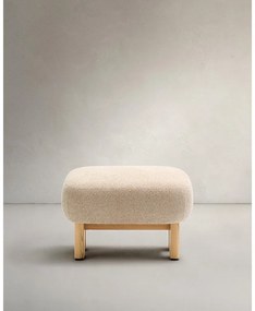 Bézs zsenília lábtartó Nema – Kave Home