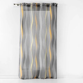Szürke voile fényáteresztő függöny 140x240 cm Ondulys – douceur d'intérieur