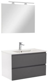 Vario Pull 80 komplett fürdőszoba bútor fehér-antracit